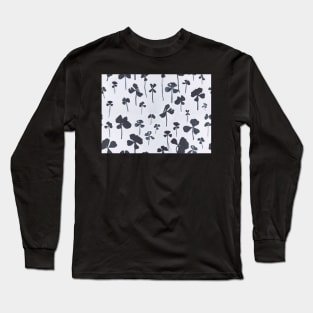 Lucky 4 Leaf Clover Collection Pattern Long Sleeve T-Shirt